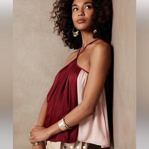 Colorblock Halter neck top